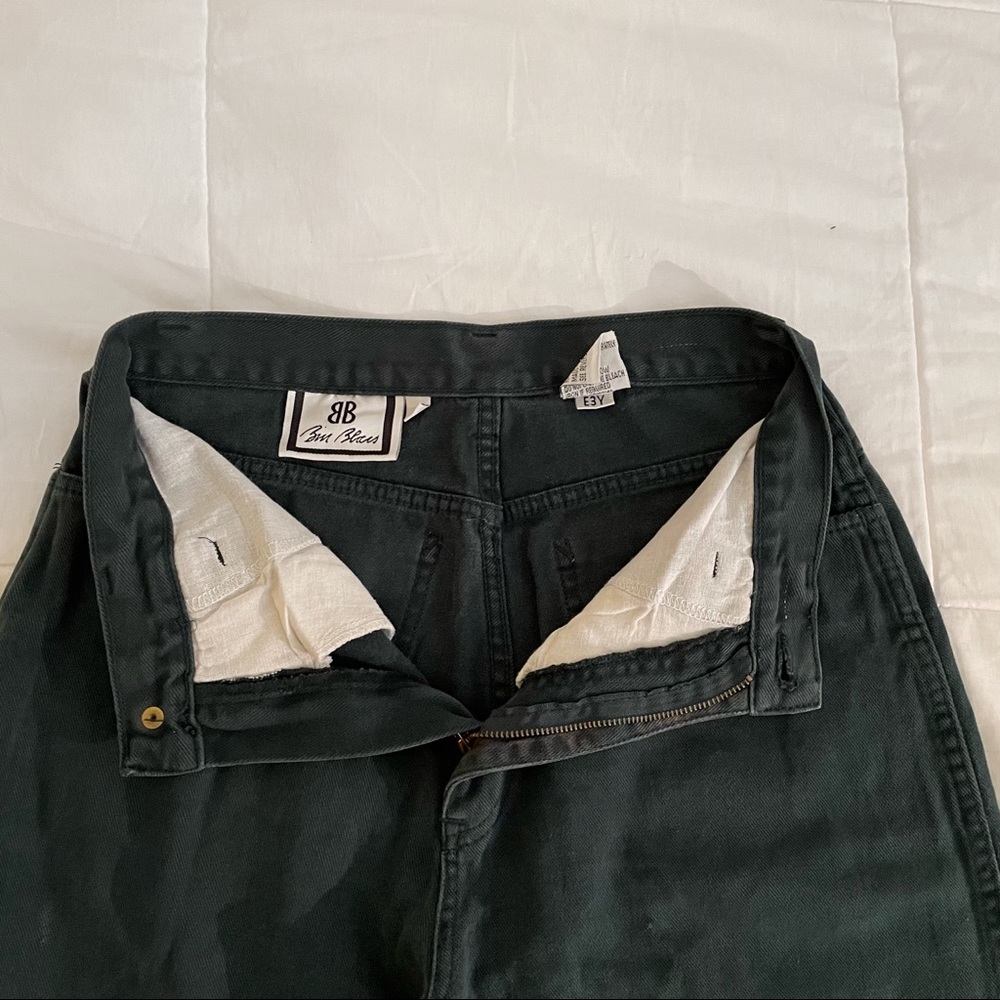 Vintage Bill Blass high rise green jeans / size 26